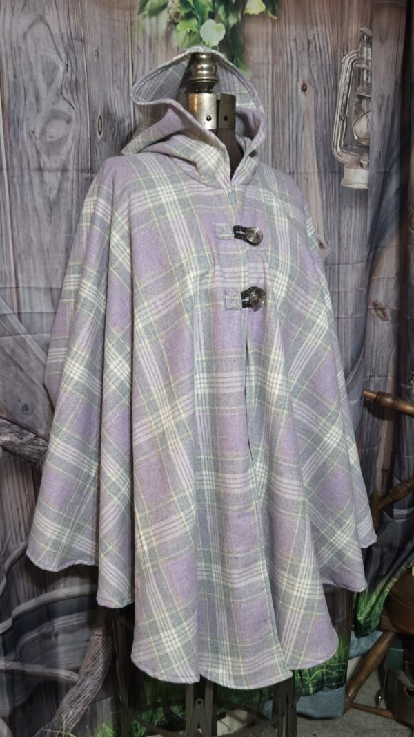 Wool Cloaks: Classic, Lavender Plaid