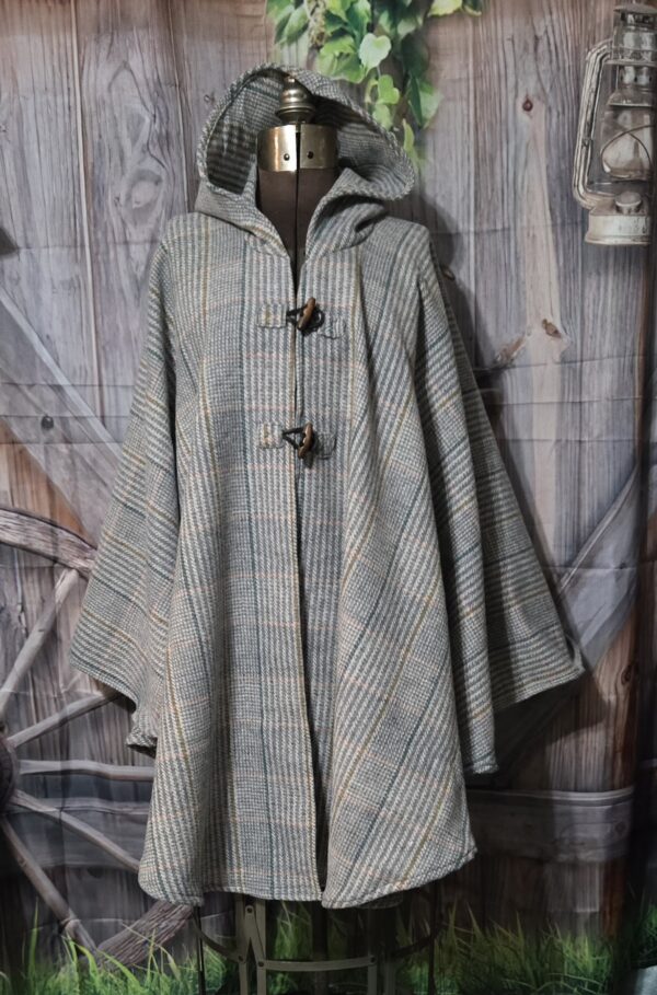 Wool Cloaks: Classic, Grey and Pink Plaid