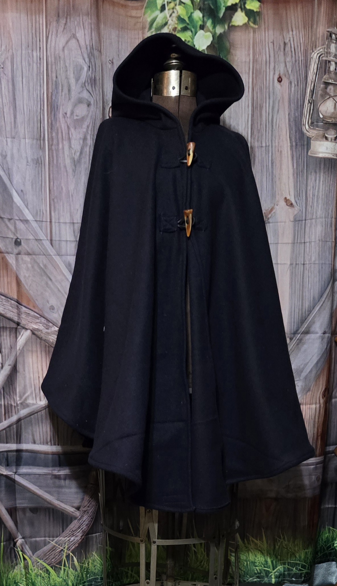 Wool Cloaks: Classic, Blue Solid - Image 2