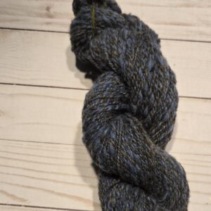 Homespun Yarn: Steel Blue, Wool, sport, Z Twist, 400 ft