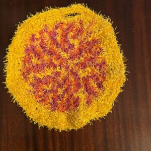 Squeaky Clean Re-Usable Scrubbies: Mix it up with yellow border